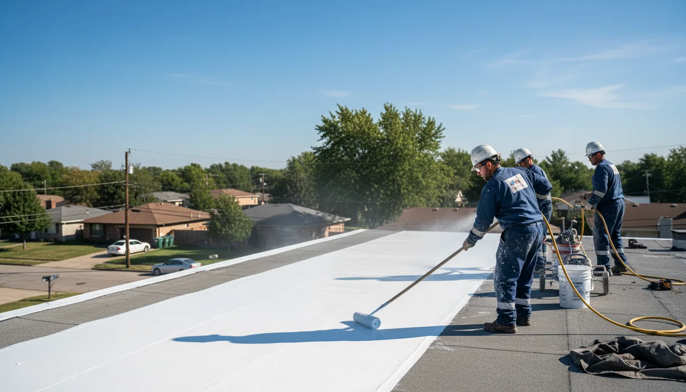 Commercial roof coating in Sandy Ridge, NC near me